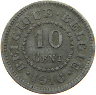 BELGIUM 10 CENTIMES 1916 #a005 0857 - 10 Centimes