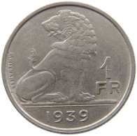 BELGIUM 1 FRANC 1939 #s067 0733 - 1 Franc
