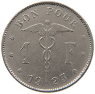 BELGIUM 1 FRANC 1923 #a046 0051 - 1 Franco