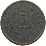 BELGIUM 5 CENTIMES 1916 #a006 0735 - 5 Centimes