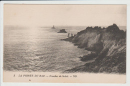 PLOGOFF - FINISTERE - LA POINTE DU RAZ - COUCHER DE SOLEIL - Plogoff