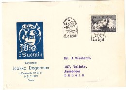 Finlande - Carte Postale De 1959 - Oblit Lohja - Religieux - Barrage - - Briefe U. Dokumente