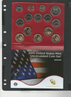 Baisse De Prix USA -  2 Blisters 28 Pièces Mint Uncirculated Série 2015 - Mint Sets