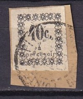 GUADELOUPE - 40 C. De 1876 Sur Fragment FAUX - Timbres-taxe