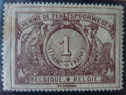 BELGIUM :   1895  - CHEMINS DE FER - CF  26 * -  COTE : 350,00€ - Mint