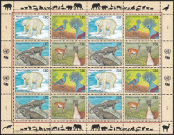 UNO GENF 1997 Mi-Nr. 305/08 Kleinbogen ** MNH - Hojas Y Bloques