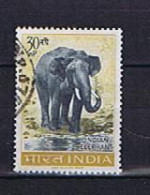 India, Indien 1963: Michel 360 Used, Gestempelt (2), Elephant - Gebruikt