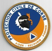 Ecusson PVC PROTECTION CIVILE CORSE - Pompiers