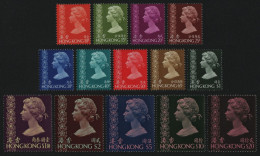Hongkong 1973 - Mi-Nr. 268-281 ** - MNH - Freimarken - WZ 5 (I) - Nuevos