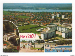 69 MEYZIEU En 4 Vues N°9431 En 1979 Piscine Grands Immeubles HLM Jeux D'enfants Toboggan - Meyzieu