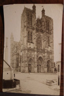 Photo 1890's Abbeville Cathédrale Tirage Albuminé Albumen Print Vintage - Ancianas (antes De 1900)