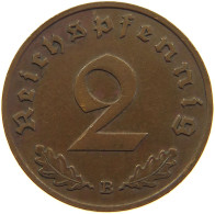 GERMANY 2 PFENNIG 1939 B #c083 0041 - 2 Reichspfennig