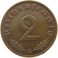 GERMANY 2 PFENNIG 1938 E TOP #a063 0103 - 2 Reichspfennig