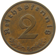 GERMANY 2 PFENNIG 1937 F #a043 0701 - 2 Reichspfennig