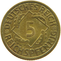 GERMANY 5 PFENNIG 1936 A #a055 0591 - 5 Reichspfennig