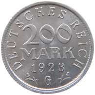 GERMANY 200 MARK 1923 G TOP #a076 0525 - 200 & 500 Mark