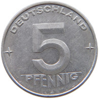 GERMANY DDR 5 PFENNIG 1953 A #a076 0461 - 5 Pfennig