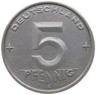 GERMANY DDR 5 PFENNIG 1952 A TOP #c078 0605 - 5 Pfennig