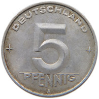 GERMANY DDR 5 PFENNIG 1952 A #a051 0785 - 5 Pfennig