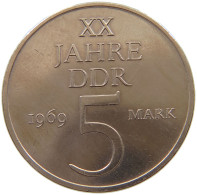 GERMANY DDR 5 MARK 1969 TOP #a061 0009 - 5 Mark