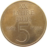 GERMANY DDR 5 MARK 1969 TOP #s062 0753 - 5 Mark