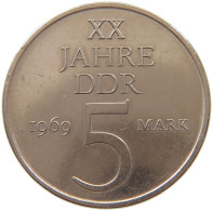 GERMANY DDR 5 MARK 1969 #a013 0671 - 5 Mark