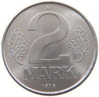 GERMANY DDR 2 MARK 1975 TOP #a076 0237 - 2 Marchi
