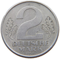 GERMANY DDR 2 MARK 1957 #a070 0565 - 2 Marchi