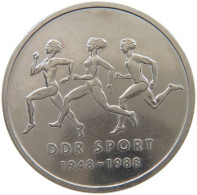 GERMANY DDR 10 MARK 1988 SPORT #a060 0557 - 10 Mark