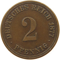 GERMANY EMPIRE 2 PFENNIG 1877 A #s078 0871 - 2 Pfennig