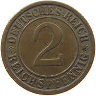 GERMANY WEIMAR 2 PFENNIG 1924 A TOP #s078 0621 - 2 Renten- & 2 Reichspfennig