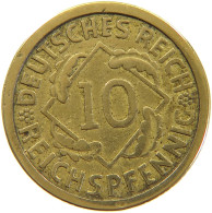 GERMANY WEIMAR 10 PFENNIG 1924 A #a065 0037 - 10 Rentenpfennig & 10 Reichspfennig