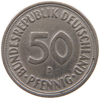 GERMANY WEST 50 PFENNIG 1950 D #a046 0573 - 50 Pfennig