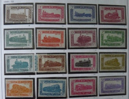 BELGIUM :   1949 - CHEMINS DE FER - CF  304 à  320 + 321A **/* - COTE: 137,00€ - Mint