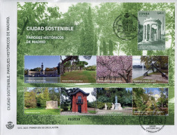 Espagne - 5/10/2023 - Bloc Feuillet Madrid Ciudad Sostenible - Enveloppe Premier Jour - 003539 - Used Stamps
