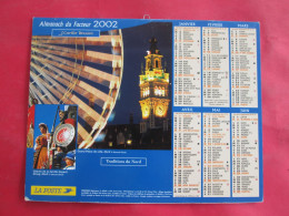 CALENDRIER ALMANACH 2002 PARTIE DE PETANQUE GRAND PLACE DE LILLE  J.CARTIER BRESSON - Tamaño Grande : 2001-...