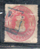 GERMANY GERMANIA GERMAN OLD STATES OLDENBURG 1862 COAT OF ARMS STEMMA ARMOIRIES 1g USED USATO OBLITERE' - Oldenburg