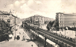 Die Hochbahn In Der Skalitzer Strasse, Kreuzberg Berlin 1912 Used Real Photo Postcard. Publisher G.V.B. 89 - Kreuzberg