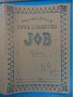 Protège-cahier Publicitaire JOB Papier à Cigarettes - Tabac Table De Multiplication Chiffres Romains - Tabak & Cigaretten