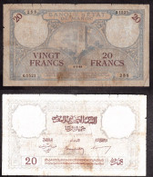 MAROCCO 20 FRANCHI 1945 PIK 18 MB - Maroc