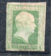 GERMANY GERMANIA GERMAN OLD STATES PREUSSEN PRUSSIA 1850 1856 KING FREDERICK WILLIAM IV 4pf MH - Mint