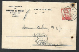 Perfin Perfo  " C.d.H. " Carrières Du Hainaut à Soignies - 1909-34