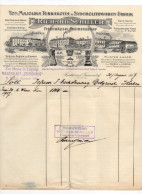 1907. AUSTRIA,RICHARD SCHILLER,POTTERY MANUFACTURERS,LETTERHEAD,TO BELGRADE,SERBIA - Austria