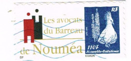 Nouvelle Caledonie Caledonia Timbre Personnalise A Moi PRIVÉ OBLITERE AVOCAT BARREAU NOUMEA CAGOU 2018 - Nuevos