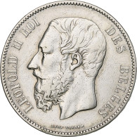 Belgique, Leopold II, 5 Francs, 5 Frank, 1872, Argent, TB+, KM:24 - 5 Frank