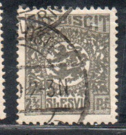 SLESVIG SCHLESWIG GERMANY GERMANIA GERMAN 1920 PLEBISCITE ISSUE COAT OF ARMS  2 1/2pf USED USATO OBLITERE' - Schleswig