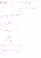 JEUX OLYMPIQUES - AUTOGRAPHES DE MEDAILLES OLYMPIQUES - CONCURRENTS DE TCHECOSLOVAQUIE - - Handtekening