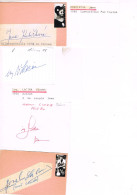 JEUX OLYMPIQUES - AUTOGRAPHES DE MEDAILLES OLYMPIQUES - CONCURRENTS DE TCHECOSLOVAQUIE - - Handtekening