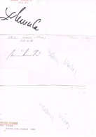 JEUX OLYMPIQUES - AUTOGRAPHES DE MEDAILLES OLYMPIQUES - CONCURRENTS DE TCHECOSLOVAQUIE - - Handtekening