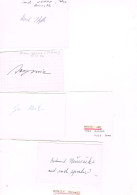 JEUX OLYMPIQUES - AUTOGRAPHES DE MEDAILLES OLYMPIQUES - CONCURRENTS DE TCHECOSLOVAQUIE - - Handtekening